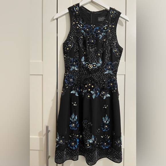 Needle & Thread Midnight Crystal Mini Dress in Black & Midnight - size 4 - Picture 2 of 3